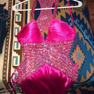 Long pink Jovani gown